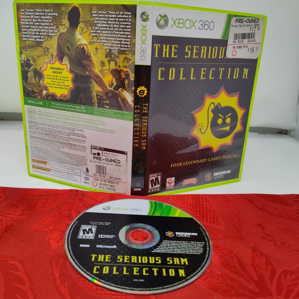 The Serious Sam Collection (Xbox 360, 2013) Clean & TESTED!